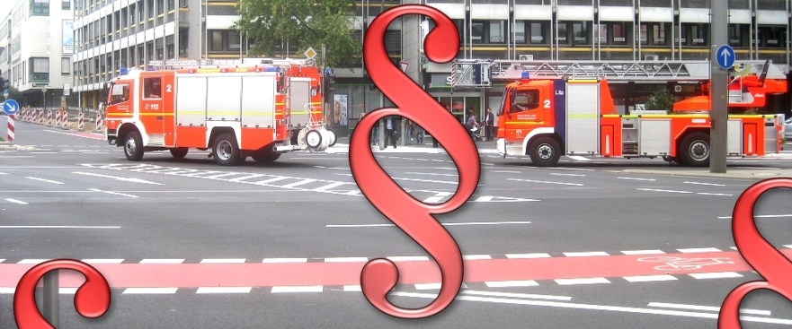 Feuerwehr Paragrafen